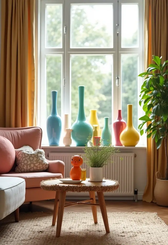 28 Y2K Living Room Ideas That Feel Retro and Fun - 14. Fun Decorative Accents