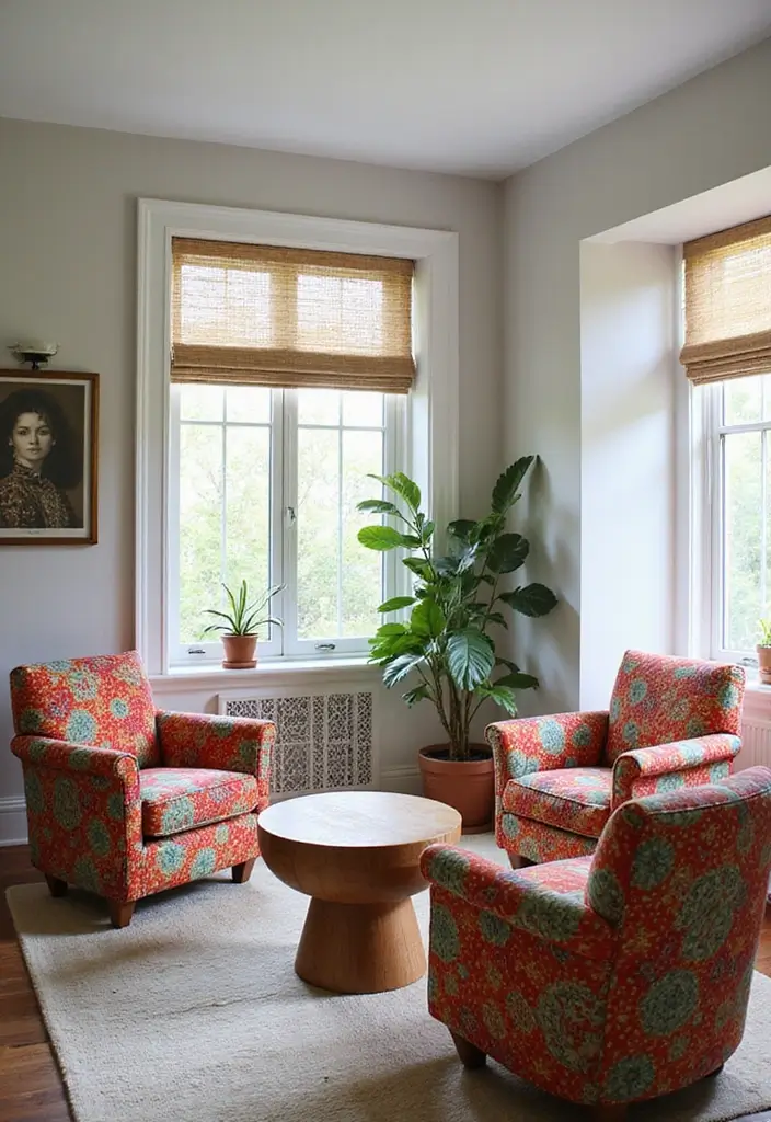 28 Y2K Living Room Ideas That Feel Retro and Fun - 7. Colorful Accent Chairs