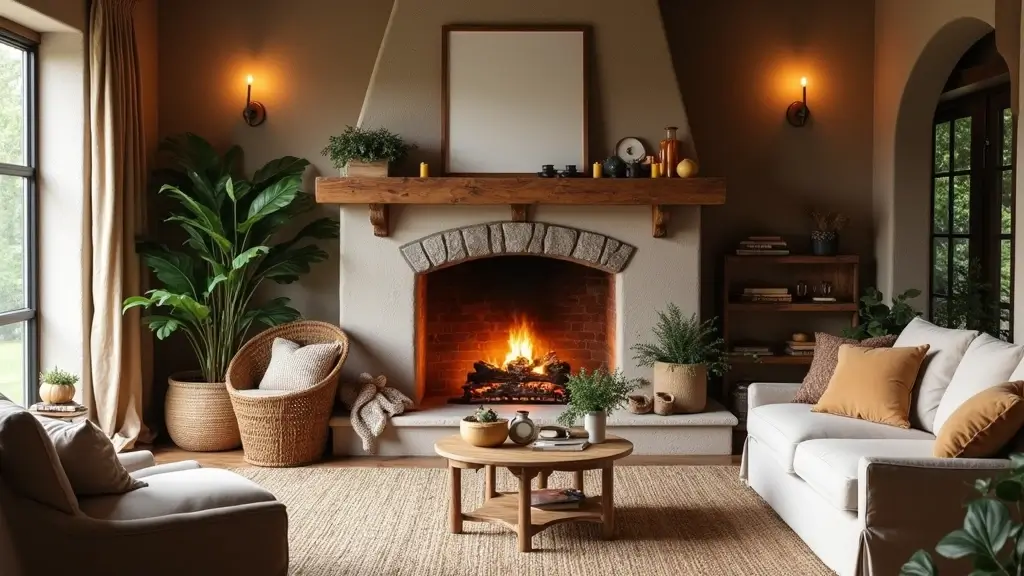 29 Brown Fireplace Living Room Ideas That Add Warmth and Character