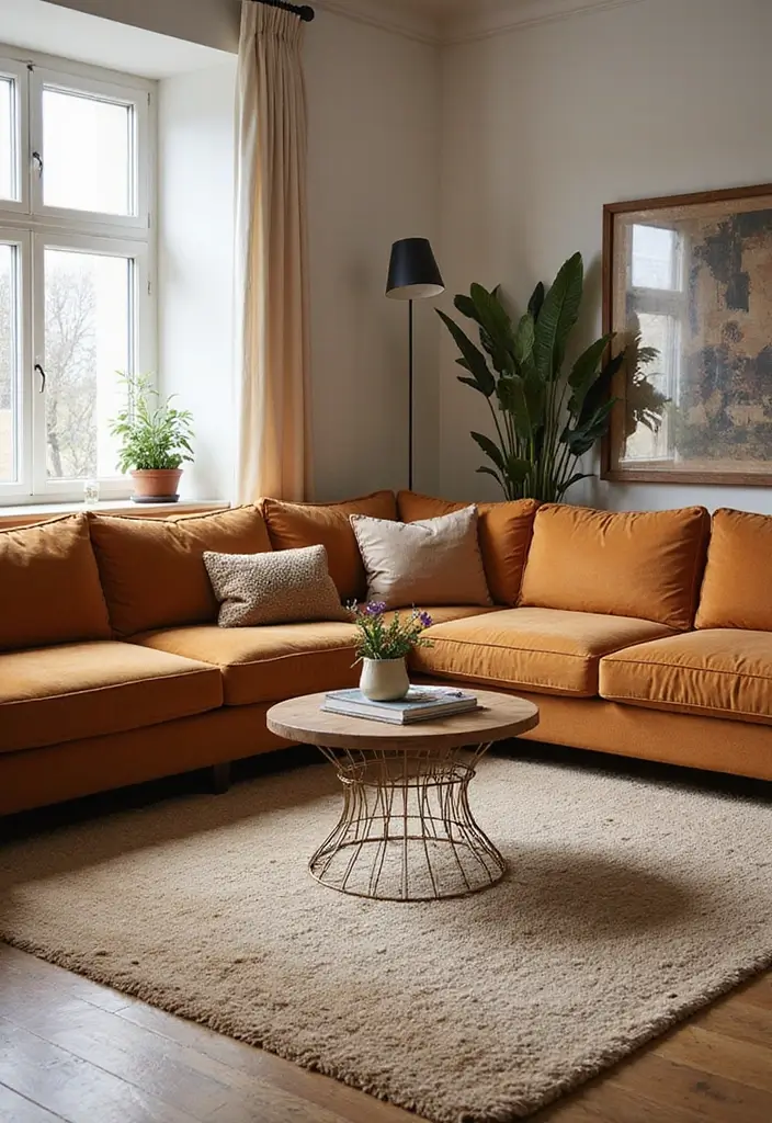 29 Couples Living Room Ideas That Feel Romantic and Stylish - 11. Statement Furniture