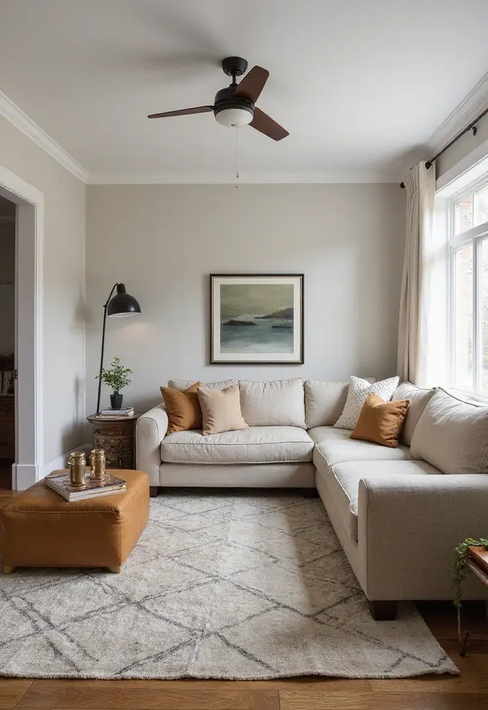 29 Couples Living Room Ideas That Feel Romantic and Stylish - 17. Multi-Functional Furniture