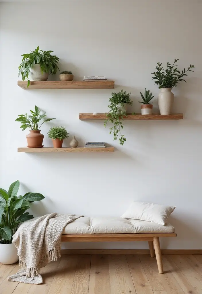 29 Couples Living Room Ideas That Feel Romantic and Stylish - 21. Wall-Mounted Features