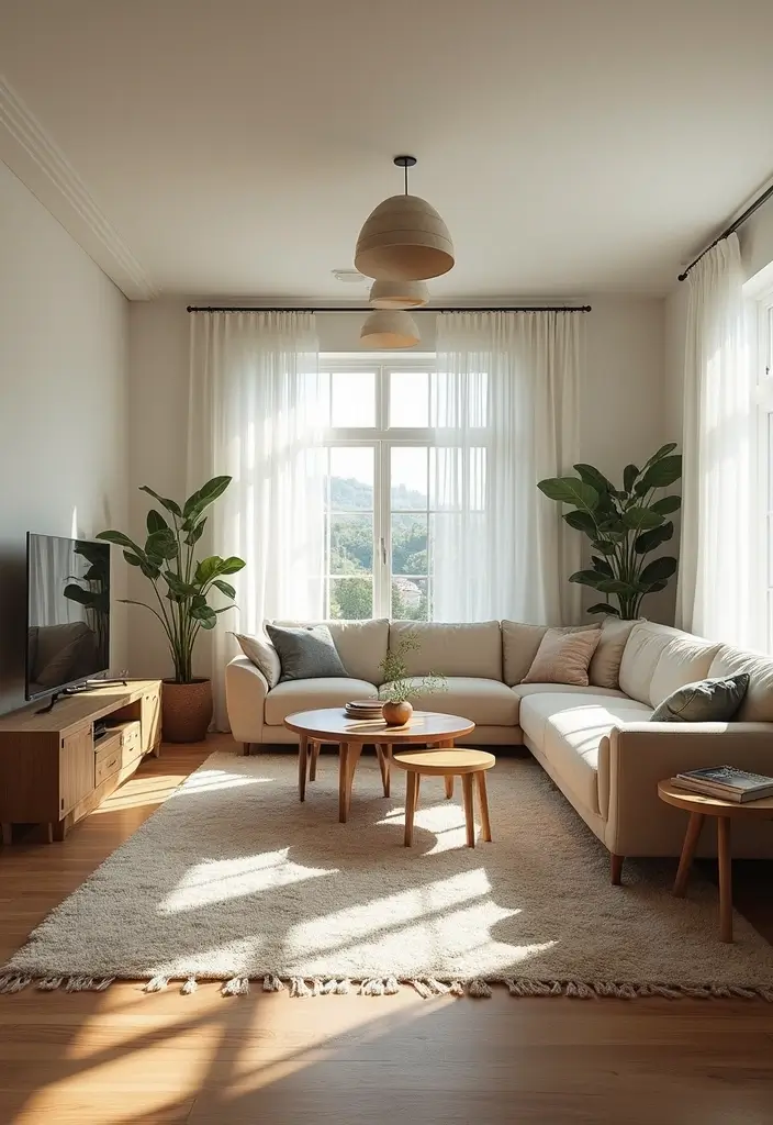 29 Living Room Bright Ideas That Feel Airy and Refreshing - 16. Create Zones within the Space