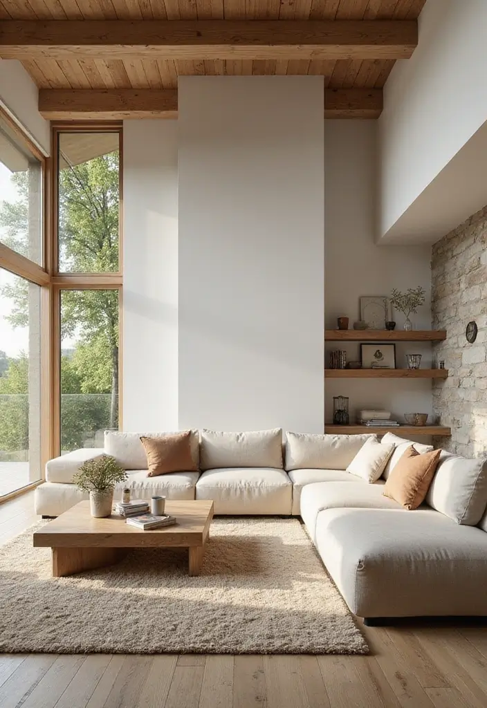 29 Living Room Bright Ideas That Feel Airy and Refreshing - 19. Incorporate Natural Elements