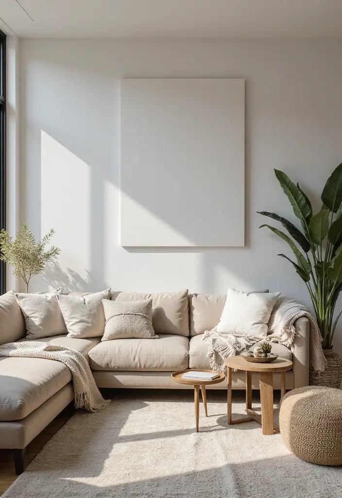 29 Living Room Bright Ideas That Feel Airy and Refreshing - 22. Use Layers to Create Depth
