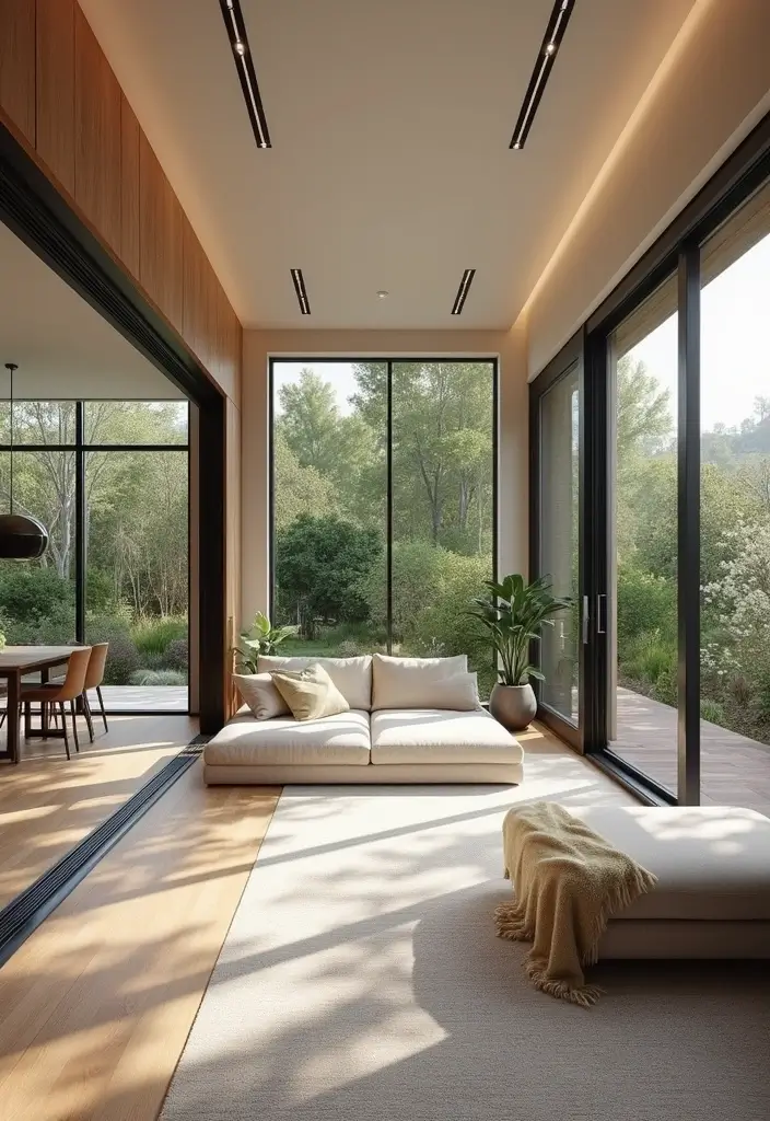 29 Living Room Open Concept Ideas That Feel Connected and Modern - 11. Seamless Indoor-Outdoor Flow