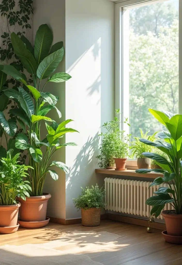 29 Living Room Open Concept Ideas That Feel Connected and Modern - 23. Indoor Greenery