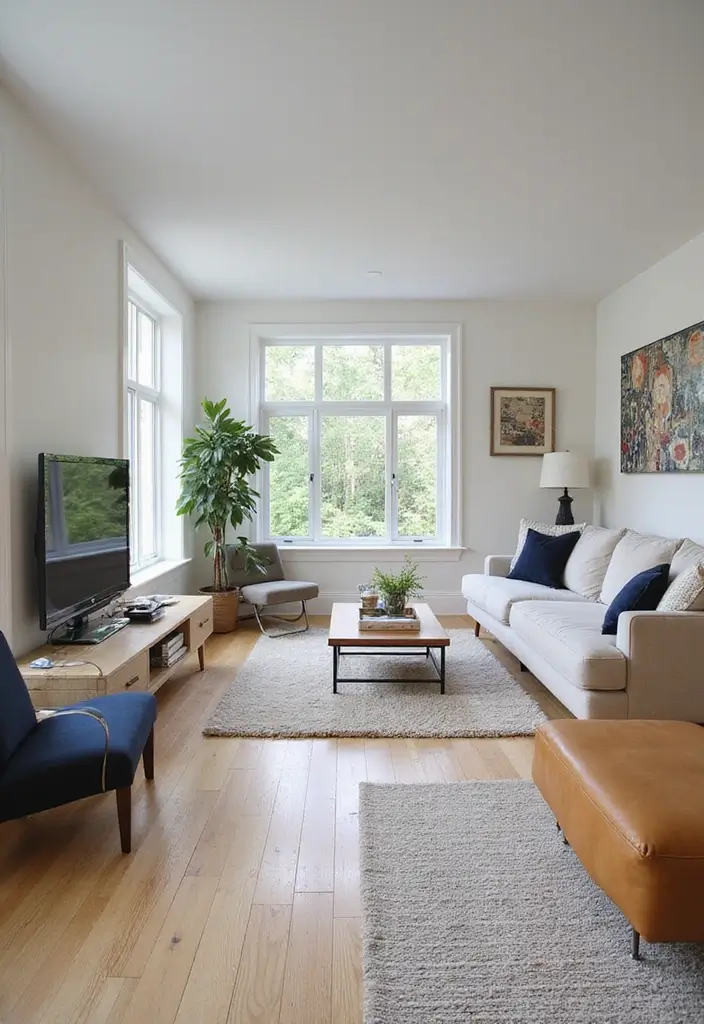 29 Living Room Open Concept Ideas That Feel Connected and Modern - 24. Creating Visual Pathways