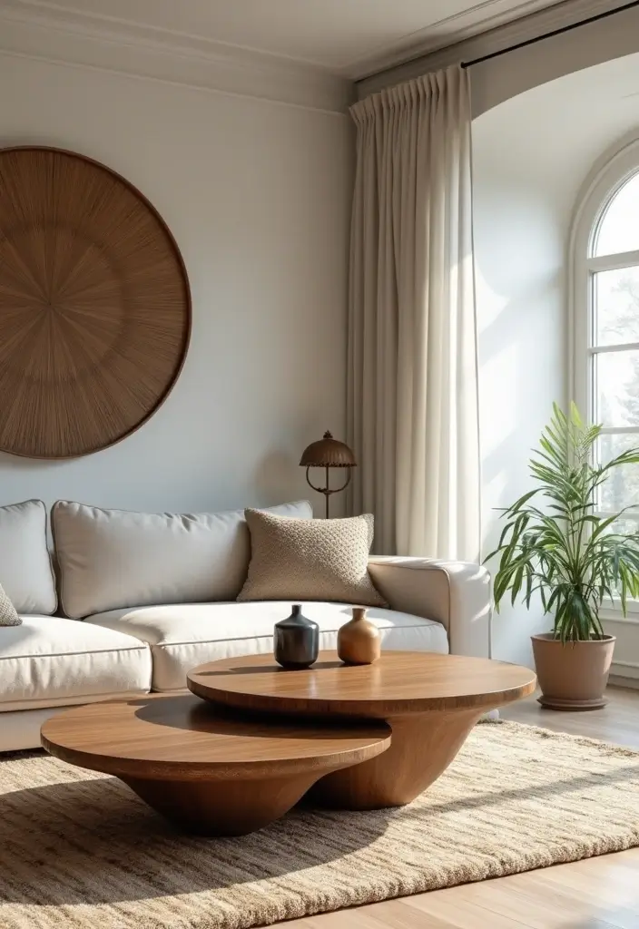 29 Living Room Open Concept Ideas That Feel Connected and Modern - 28. Unique Coffee Tables