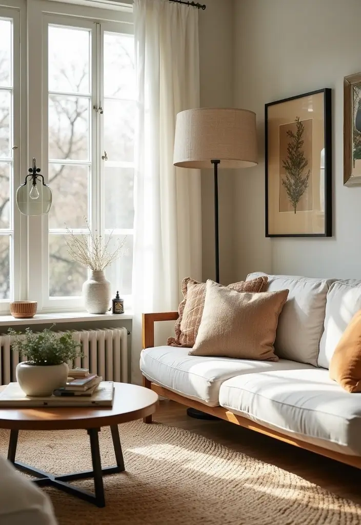 29 Living Room Open Concept Ideas That Feel Connected and Modern - 29. Seasonal Decor Changes