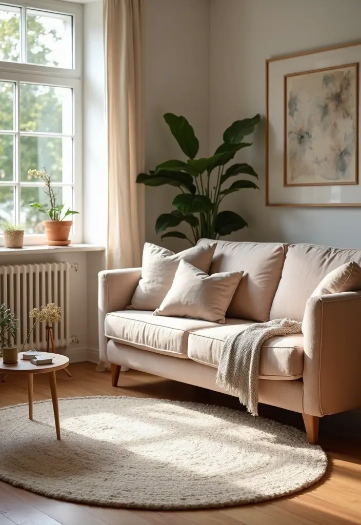 29 Living Room Photoshoot Ideas That Capture Cozy Vibes - 12. Soft Area Rugs for Comfort