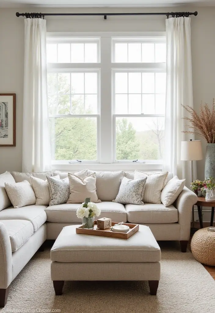 29 Living Room Photoshoot Ideas That Capture Cozy Vibes - 18. Customizable Accent Pieces