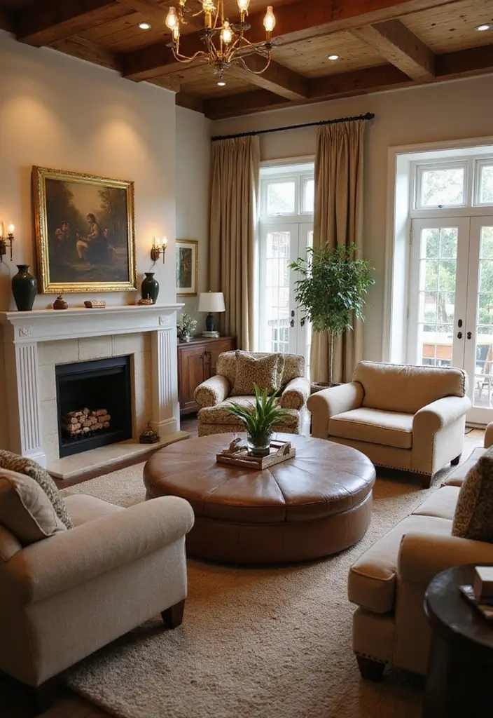 29 Living Room Photoshoot Ideas That Capture Cozy Vibes - 20. Emphasis on Comfort with Seating Choices