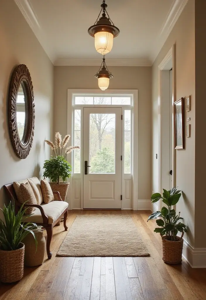 29 Living Room Photoshoot Ideas That Capture Cozy Vibes - 29. Create an Inviting Entryway