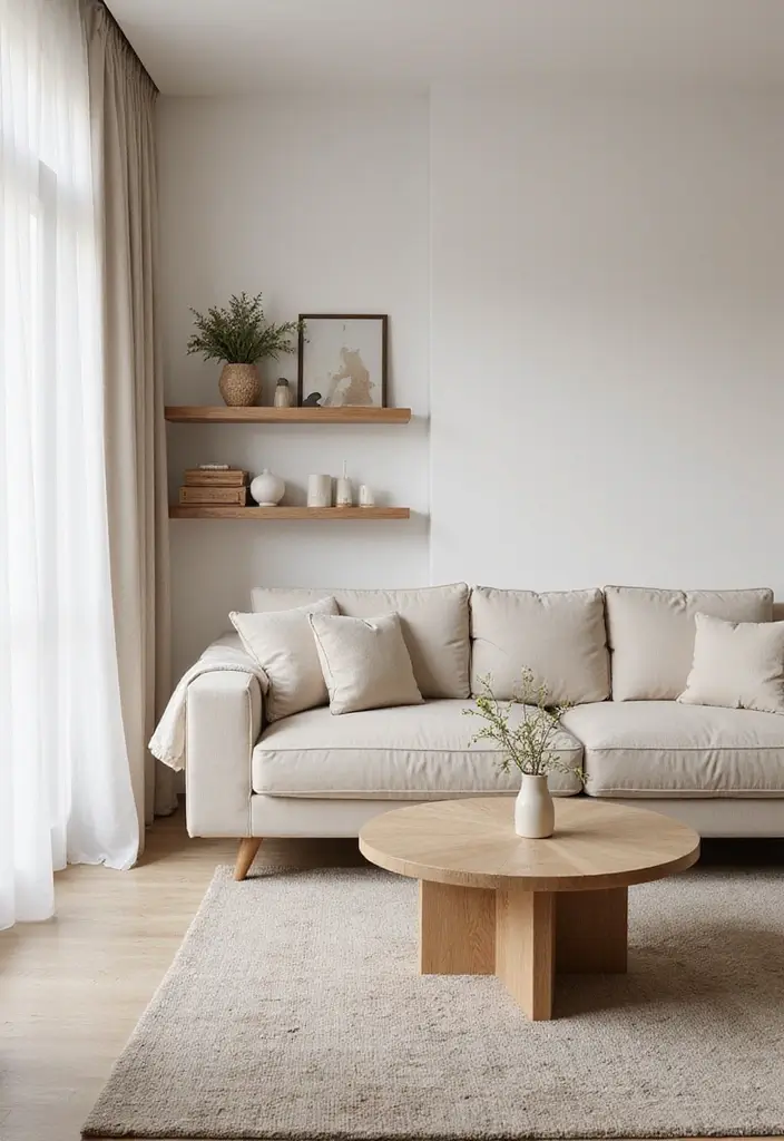 29 Neutral Living Room Ideas That Feel Warm and Balanced - 2. Monochrome Magic