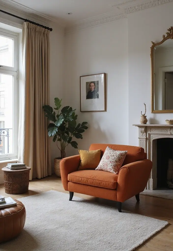 29 Neutral Living Room Ideas That Feel Warm and Balanced - 23. Statement Furniture Pieces