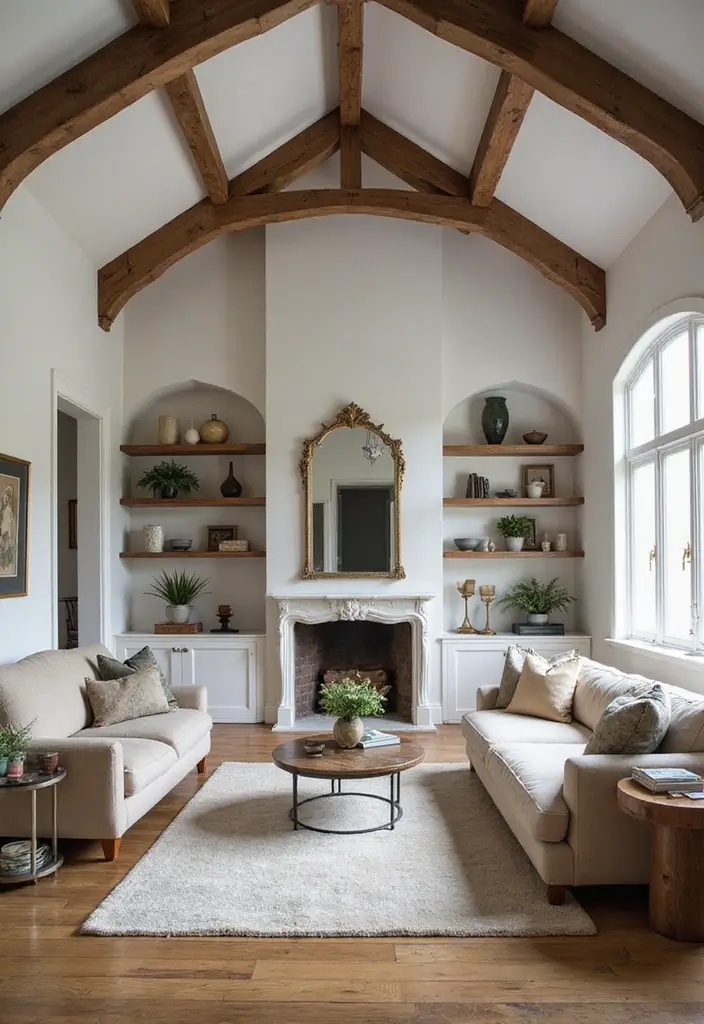 29 Small Living Room Decorating Ideas That Feel Bigger Instantly - 18. Use Architectural Features