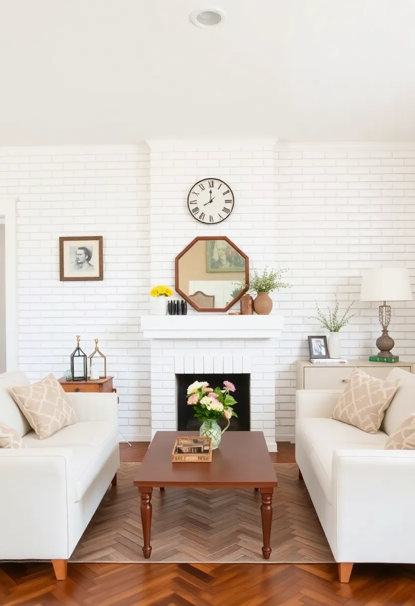 29 Tiles on Wall Living Room Ideas That Add Texture and Personality - 1. Classic Subway Tiles