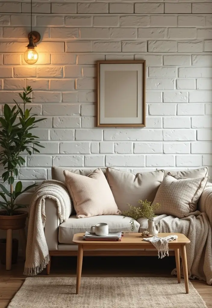 29 Tiles on Wall Living Room Ideas That Add Texture and Personality - 5. Farmhouse Style Shiplap Tiles