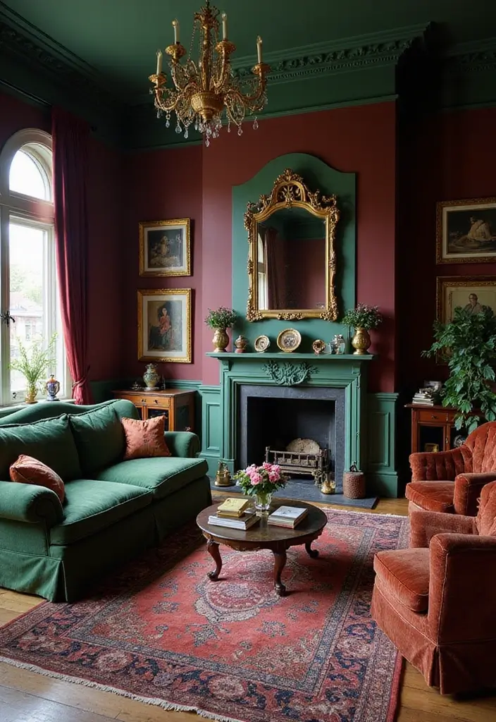 29 Victorian Living Room Bloxburg Ideas That Feel Grand and Elegant - 1. Opulent Color Palette