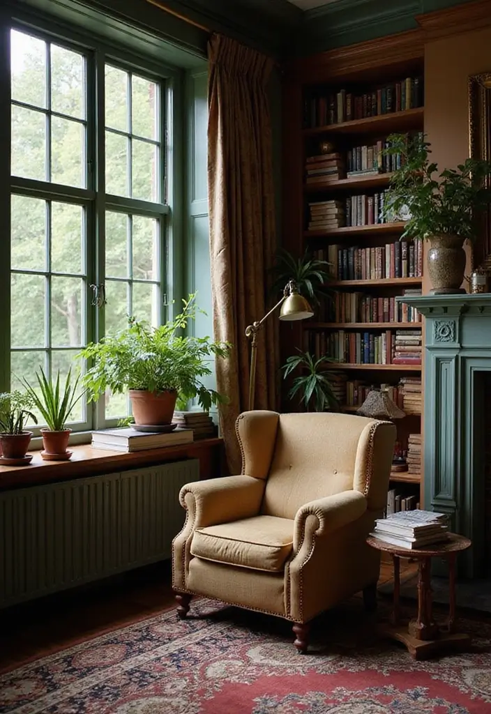 29 Victorian Living Room Bloxburg Ideas That Feel Grand and Elegant - 10. Cozy Reading Nook