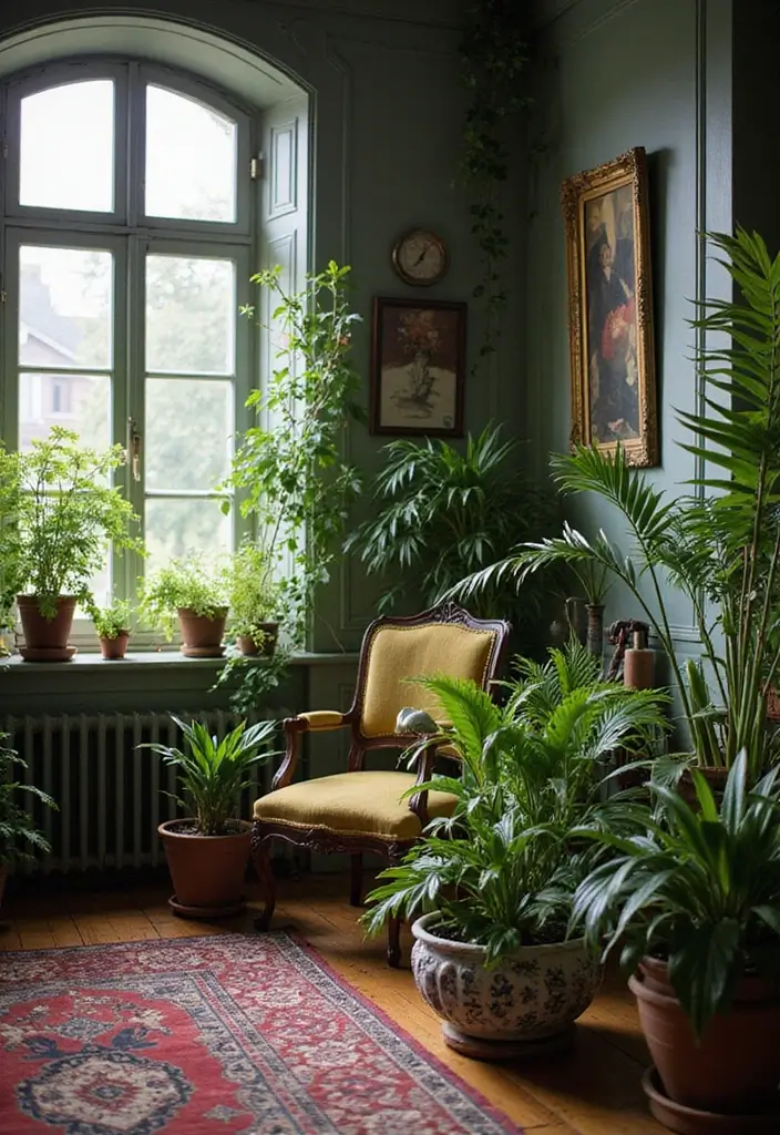 29 Victorian Living Room Bloxburg Ideas That Feel Grand and Elegant - 15. Indoor Plants