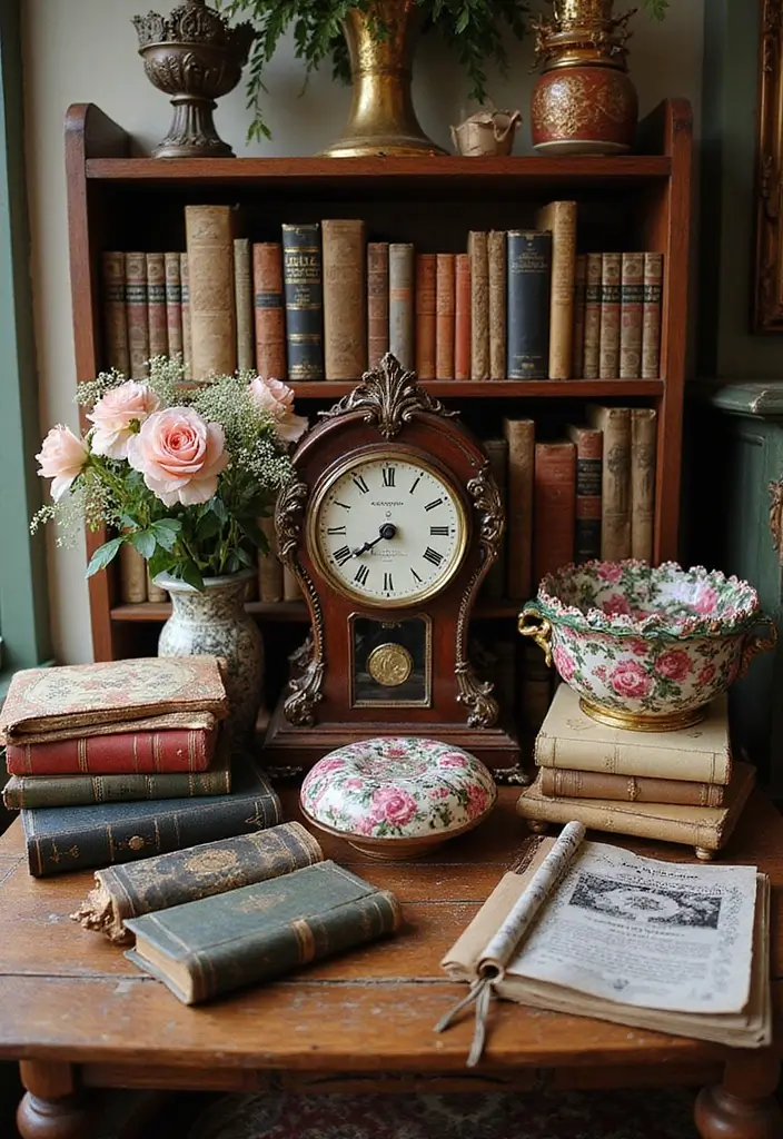 29 Victorian Living Room Bloxburg Ideas That Feel Grand and Elegant - 8. Vintage Accessories