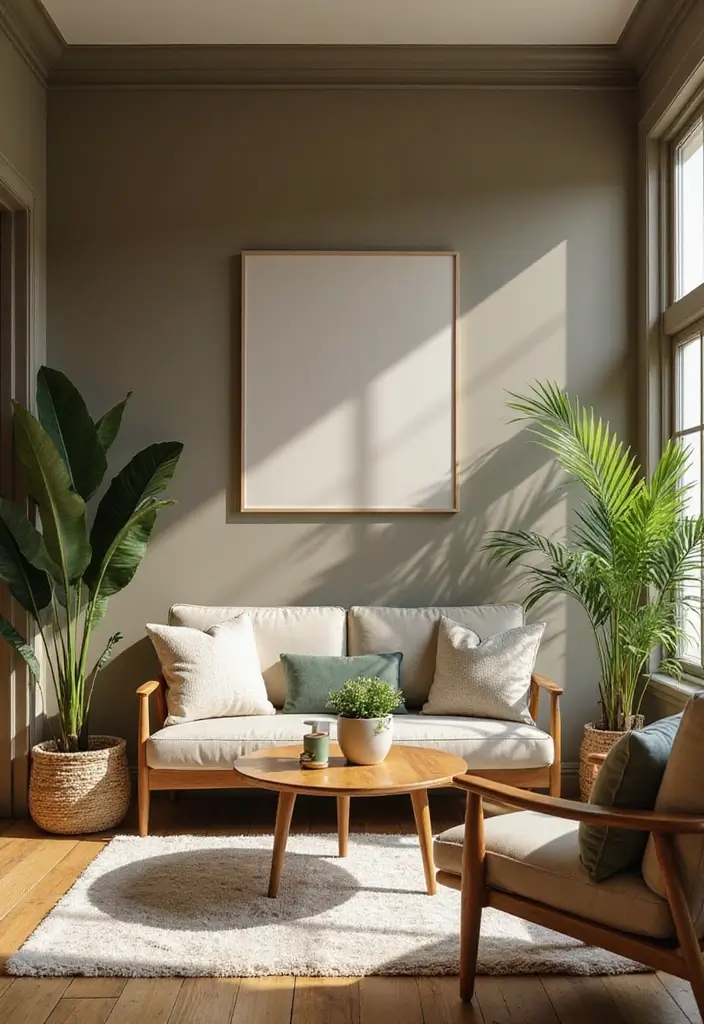 29 Wall Painting Ideas Creative Living Room Styles That Add Personality - 1. Earthy Tones for a Warm Vibe