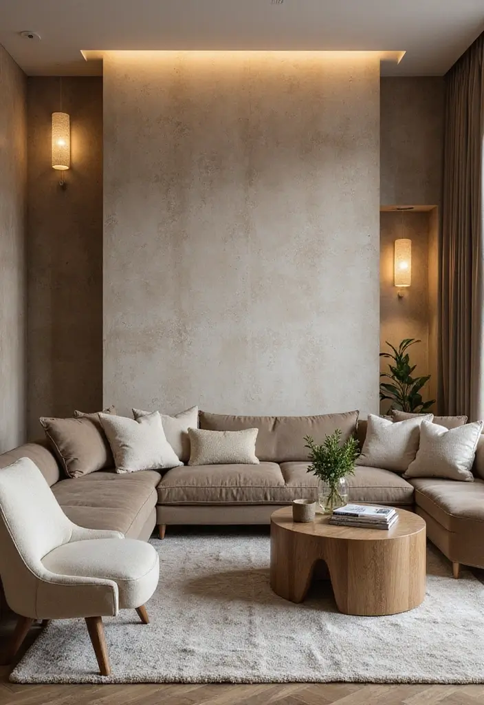 29 Wall Painting Ideas Creative Living Room Styles That Add Personality - 11. Textured Wall Treatments