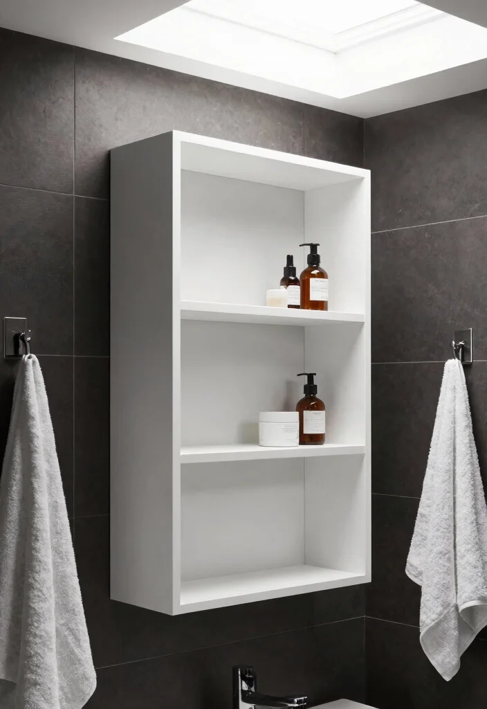 14 Bathroom Almirah Ideas For Organized Living - 4. Minimalist Floating Almirah 1