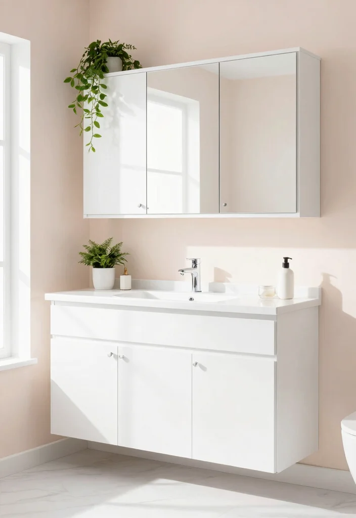 14 Bathroom Cabinet Color Ideas To Refresh Your Space - 9. Crisp White 1