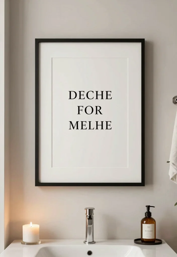 14 Bathroom Rules Sign Ideas That Are Fun And Stylish - 3. Framed Elegance 1