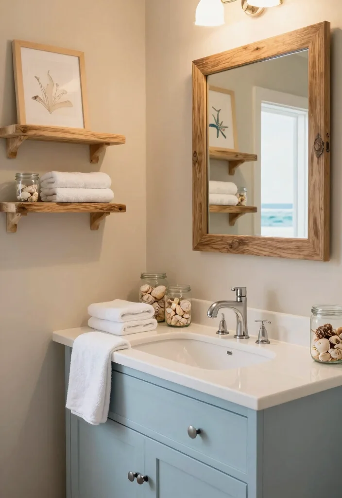 14 Blue Vanity Bathroom Ideas With Fresh Colour - 1. Soft Ocean Breeze 1