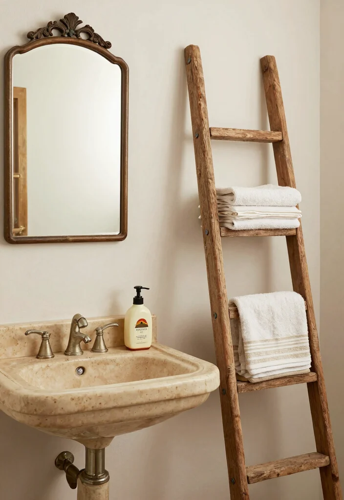 14 Desert Bathroom Decor Ideas With Earthy Style - 8. Vintage Charm 1