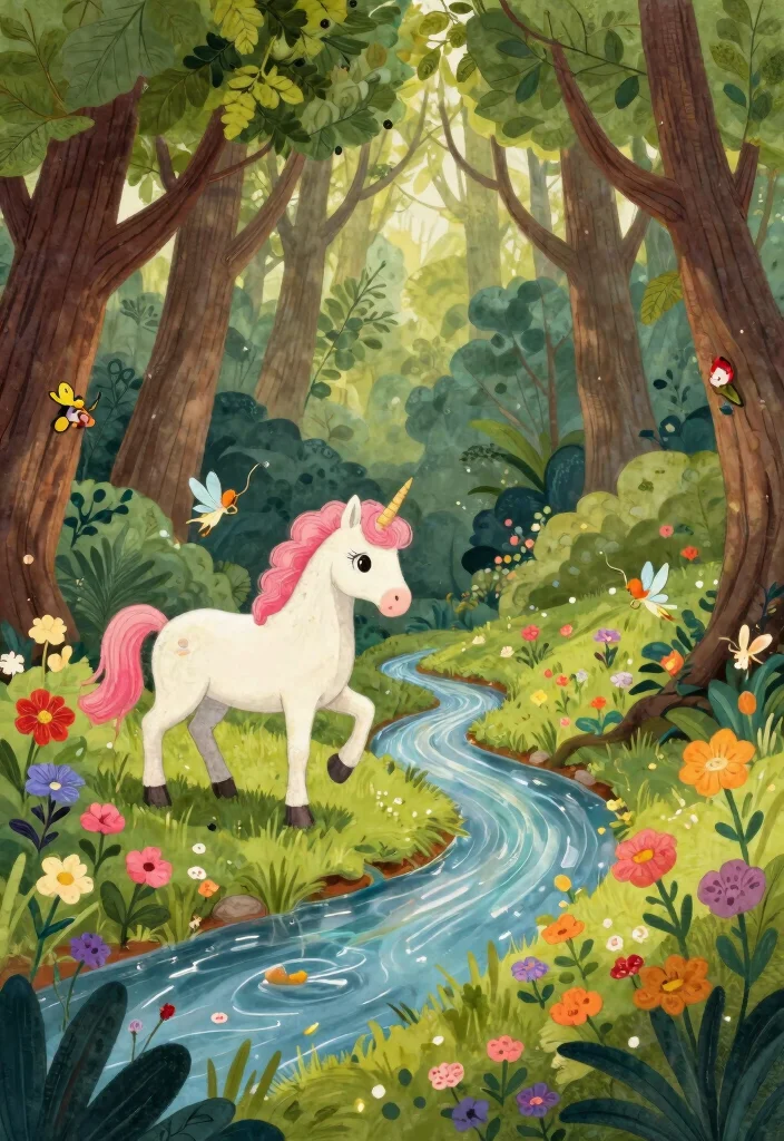 14 Fun Bathroom Coloring Page Ideas for Kids - 2. Magical Forest 1