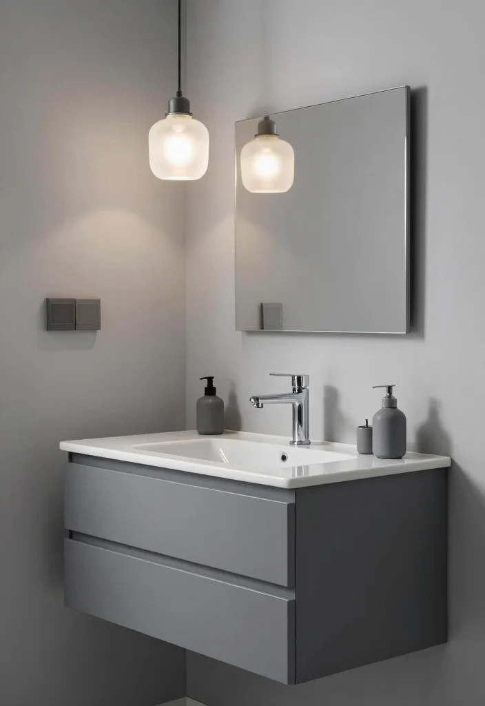 14 Painting Bathroom Vanity Ideas For An Easy Refresh - 5. Monochromatic Elegance 1