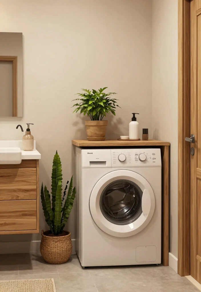 14 Small Bathroom With Washing Machine Ideas That Actually Work - 14. Eco-Friendly Solutions 1
