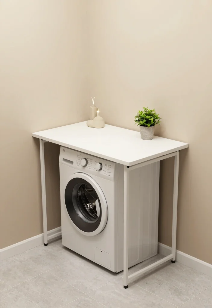 14 Small Bathroom With Washing Machine Ideas That Actually Work - 3. Use a Murphy Bed for Dual Functionality 1