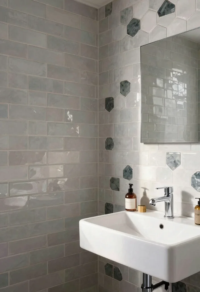 14 Subway Tile Bathroom Ideas That Never Go Out Of Style - 6. Custom Shapes and Sizes 1