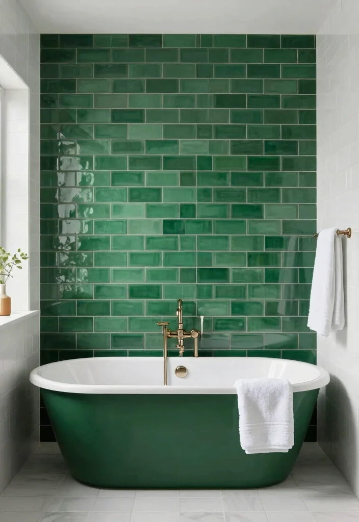 14 Subway Tile Bathroom Ideas That Never Go Out Of Style - 7. Subway Tile Accent Walls 1
