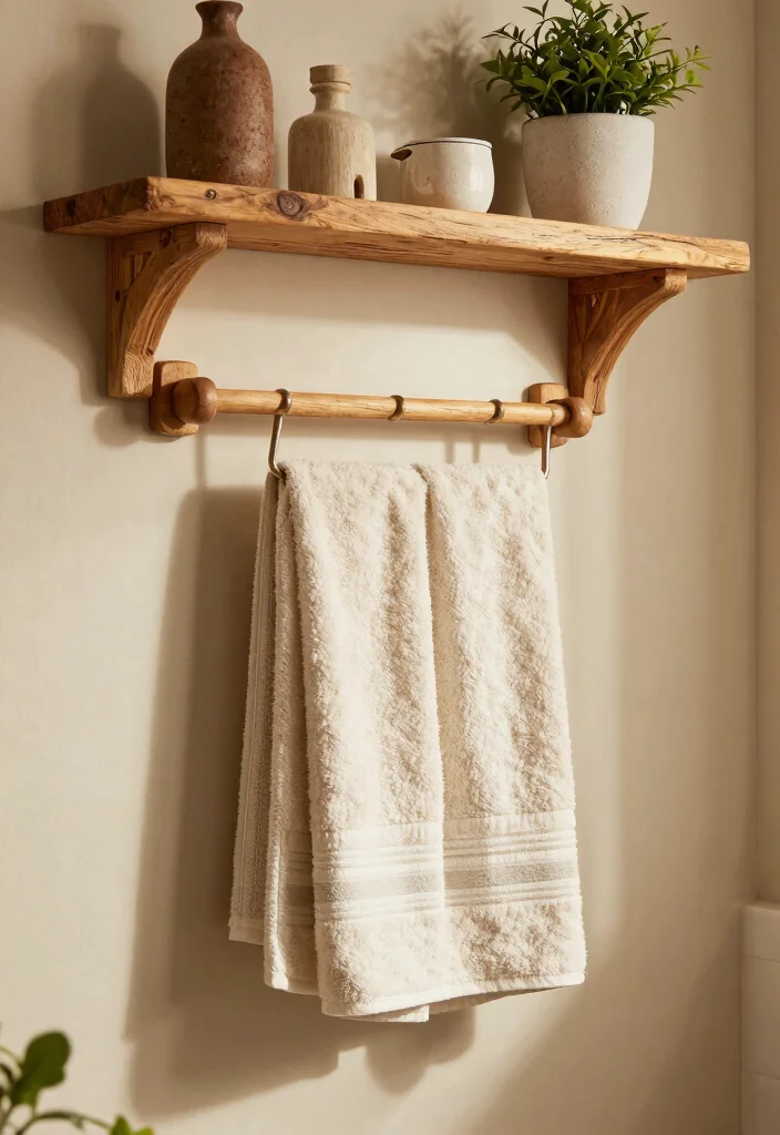 14 Western Bathroom Decor Ideas With Rustic Flair - 12. Wooden Accents 1