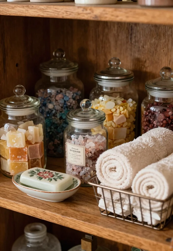 14 Western Bathroom Decor Ideas With Rustic Flair - 3. Vintage Bathroom Accessories 1