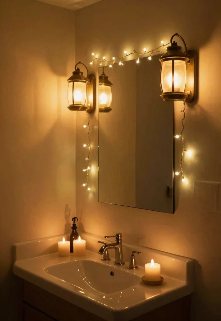 15 Autumn Bathroom Decor Ideas With Warm Seasonal Vibes - 6. Warm Lighting Options 1