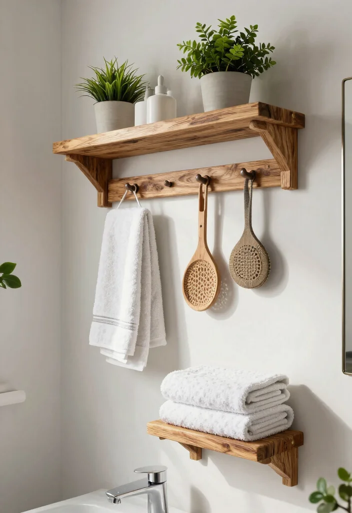 15 Bathroom Cabinet Storage Ideas That Reduce Clutter - 14. Wall-Mounted Storage 1