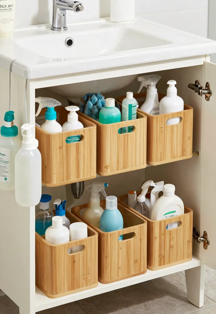 15 Bathroom Cabinet Storage Ideas That Reduce Clutter - 2. Under-Sink Organizers 1