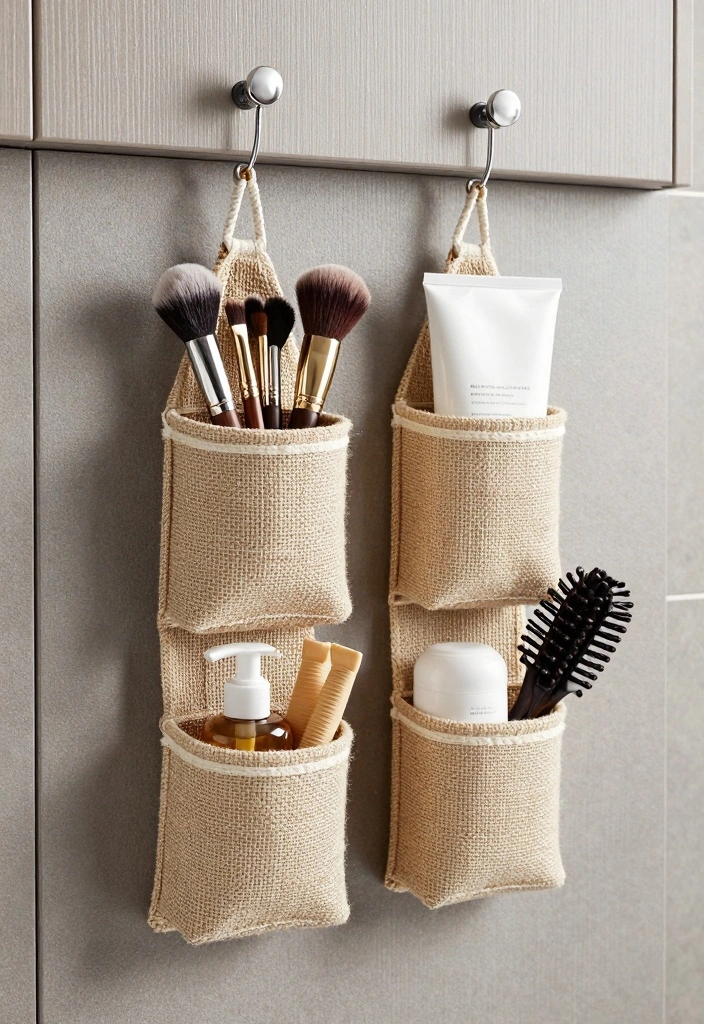 15 Bathroom Cabinet Storage Ideas That Reduce Clutter - 6. Hanging Organizers 1