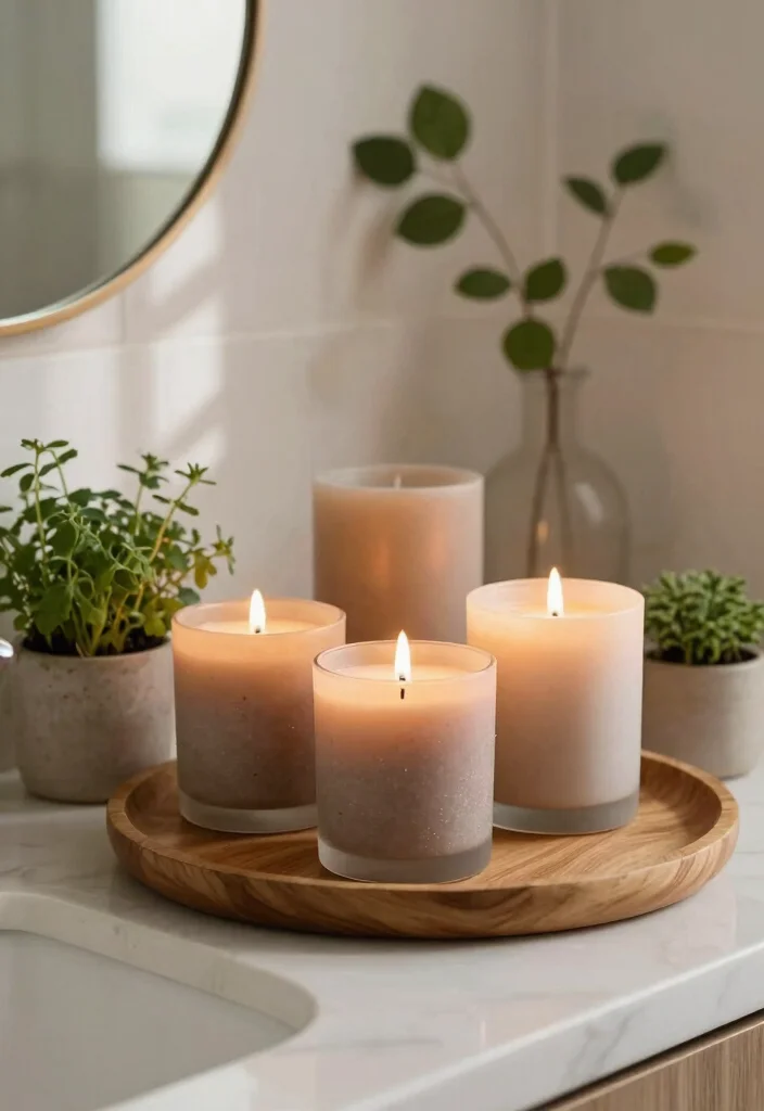 15 Bathroom Earth Tone Ideas With Cozy Balance - 12. Refreshing Scents 1