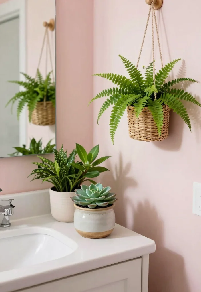 15 Bathroom Vanity Decor Ideas For A Finished Look - 4. Greenery to Freshen Up 1