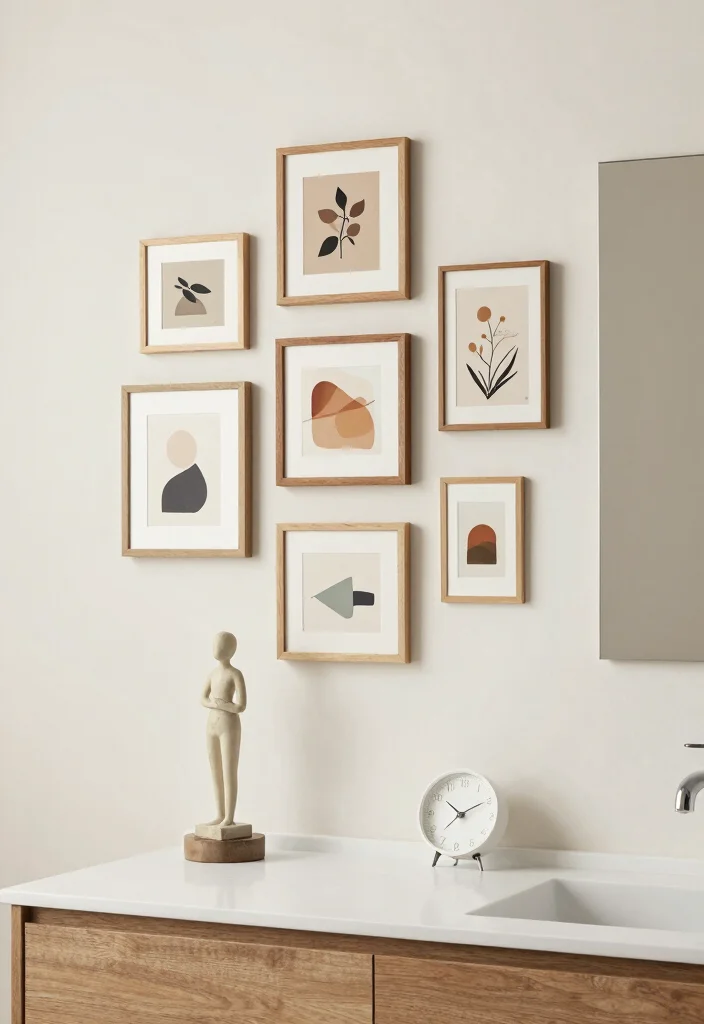 15 Bathroom Vanity Decor Ideas For A Finished Look - 5. Art and Decor Pieces 1