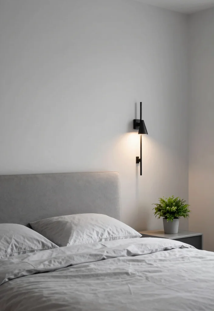 15 Bedroom Sconces Above Bed Ideas for Soft Ambient Lighting - 1. Sleek and Simple Black Sconces 1